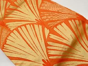 川島織物製　若松菱尽くし模様織出し名古屋帯